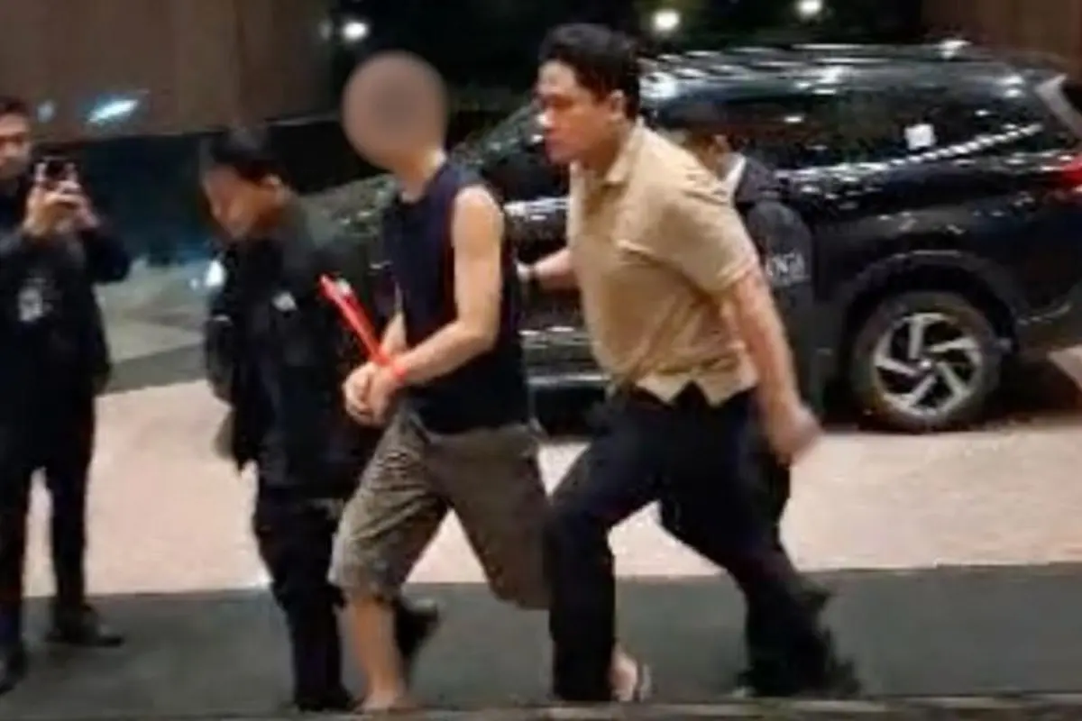 Bule Amerika ditangkap di Depok. (Antara)