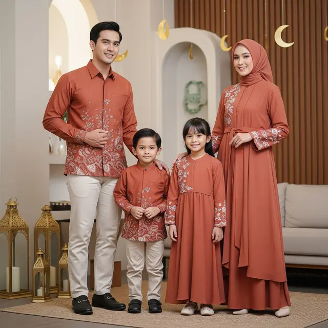 Busana Lebaran 2026 untuk Keluarga Muda (Gemini AI)