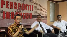 Menurut Agus Jokowi harus memilih calon menteri yang mempunyai karakter kedaerahan, Jakarta, Jumat (23/10/2014) (Liputan6.com/Andrian M Tunay)