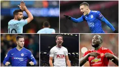 Berikut ini daftar pencetak gol terbanyak Premier League dalam kurun waktu satu dekade terakhir. Bomber Manchester City, Sergio Aguero, menjadi yang teratas dengan koleksi 173 gol. (Foto Kolase AP dan AFP)