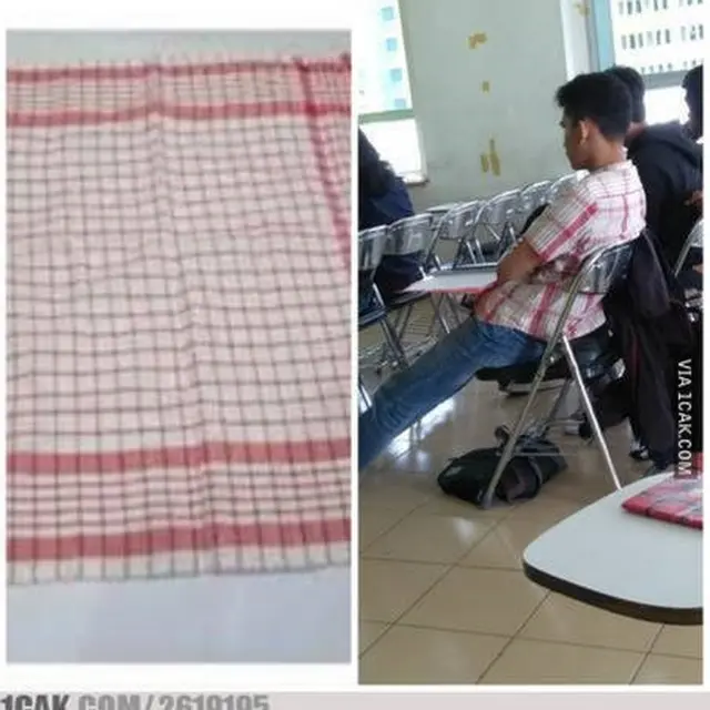 baju mirip dengan benda sekitar