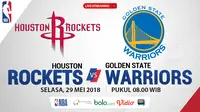 Jadwal NBA, Houston Rockets Vs Golden State Warriors. (Bola.com/Dody Iryawan)