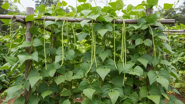Kacang Panjang Mentah, Tanaman yang Sebaiknya Tidak Ditanam Dekat Kandang Ayam/Gemini AI
