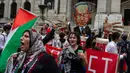 Pernyataan Benjamin Netanyahu diungkap sesaat setelah ia mendarat di New York, Amerika Serikat (AS), untuk menghadiri pertemuan tahunan para pemimpin dunia di Sidang Majelis Umum PBB. (Alex Kent/Getty Images North America/Getty Images via AFP)