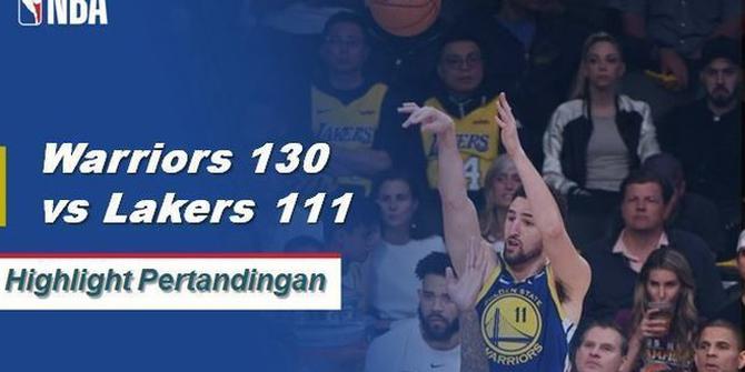 Cuplikan Hasil Pertandingan NBA : Warriors 130 vs Lakers 111