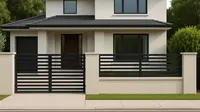 10 Inspirasi Pagar Rumah Setengah Tembok Modern, Desain Mewah dengan Budget Terjangkau