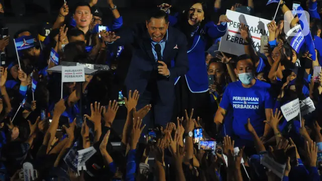 Agus Harimurti Yudhoyono Saat Pidato Politik