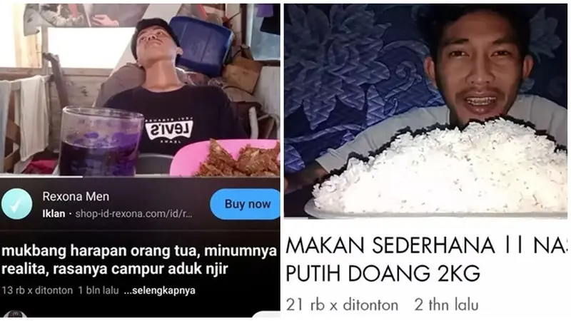 6 Judul Konten Mukbang di YouTube Ini Kocak, Tetap Ditonton Meski Nyeleneh