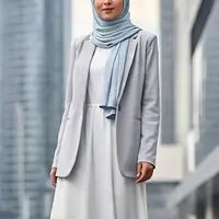 Ilustrasi Blazer dan Dress Putih (Sumber Gambar: Meta AI)