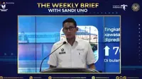 Fesyen Jadi Penyumbang Terbesar Ekspor Ekonomo Kreatif, Ungguli Kriya dan Kuliner kata Menparekraf Sandiaga Uno di The Weekly Brief with Sandi Uno, Senin, 21 November 2022.&nbsp; (Liputan6.com/Henry)