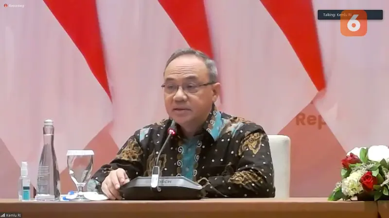 Juru Bicara Kementerian Luar Negeri, Teuku Faizasyah dalam press briefing bersama media pada Kamis (27/10/2022). (Liputan6/Benedikta Miranti)