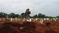 Tempat Pemakaman Umum Padurenan, Mustikajaya, Bekasi. (Liputan6.com/Bam Sinulingga)