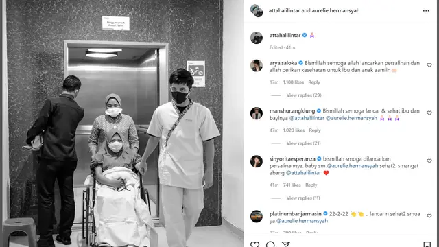 Aurel Hermansyah, Aurel Hermansyah Melahirkan, Aurel Melahirkan, Atta Halilitar