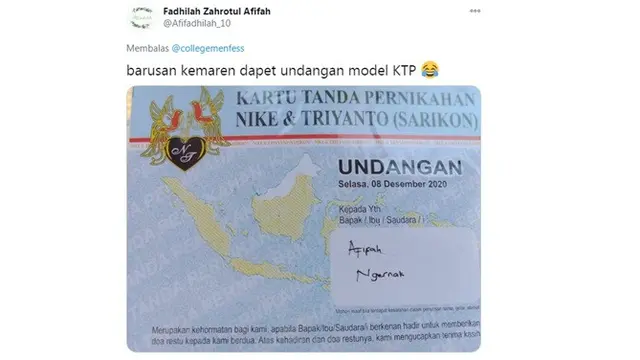 7 Potret Undangan Nikahan Unik Ala Netizen Ini Bikin Mikir Keras