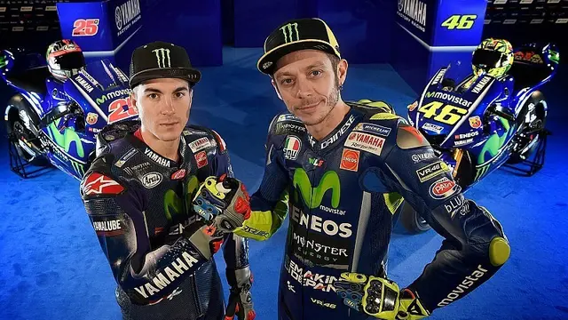 Maverick Vinales dan Valentino Rossi
