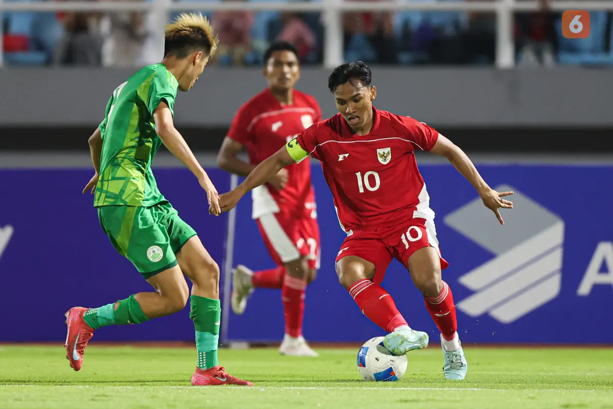 Foto: Lima Gol Tanpa Balas! Begini Aksi Berkelas Pemain Timnas Indonesia U-23 saat Bantai Makau di Kualifikasi Piala Asia U-23 2026
