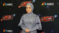 Putri Ariani saat menghadiri Red Carpet untuk Pertunjukan Langsung "America's Got Talent" ke-18 di Hotel Dena pada tanggal 26 September 2023 di Pasadena, California. (Kevin Winter/Getty Images North America/Getty Images via AFP)