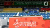 Suasana Stadion Rizal Memorial di Manila, Filipina, Senin (25/11/2019). Stadion ini akan menjadi venue cabang sepak bola SEA Games 2019. (Bola.com/M Iqbal Ichsan)