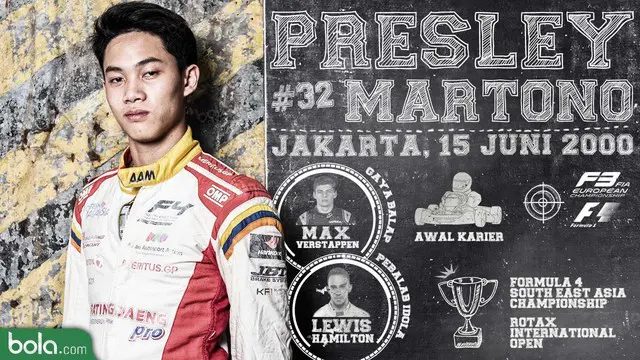 Berita video sepenggal wawancara dengan pebalap potensial Indonesia, Presley Martono, yang juga menyatakan namanya yang bukan dari Elvis.