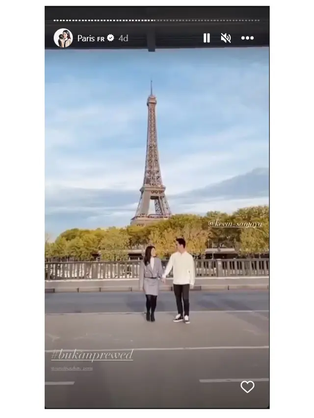 6 Potret Kevin Sanjaya dan Valencia Tanoe di Paris, Sedang Persiapkan Pernikahan
