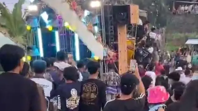 Truk sound horeg gagal menanjak