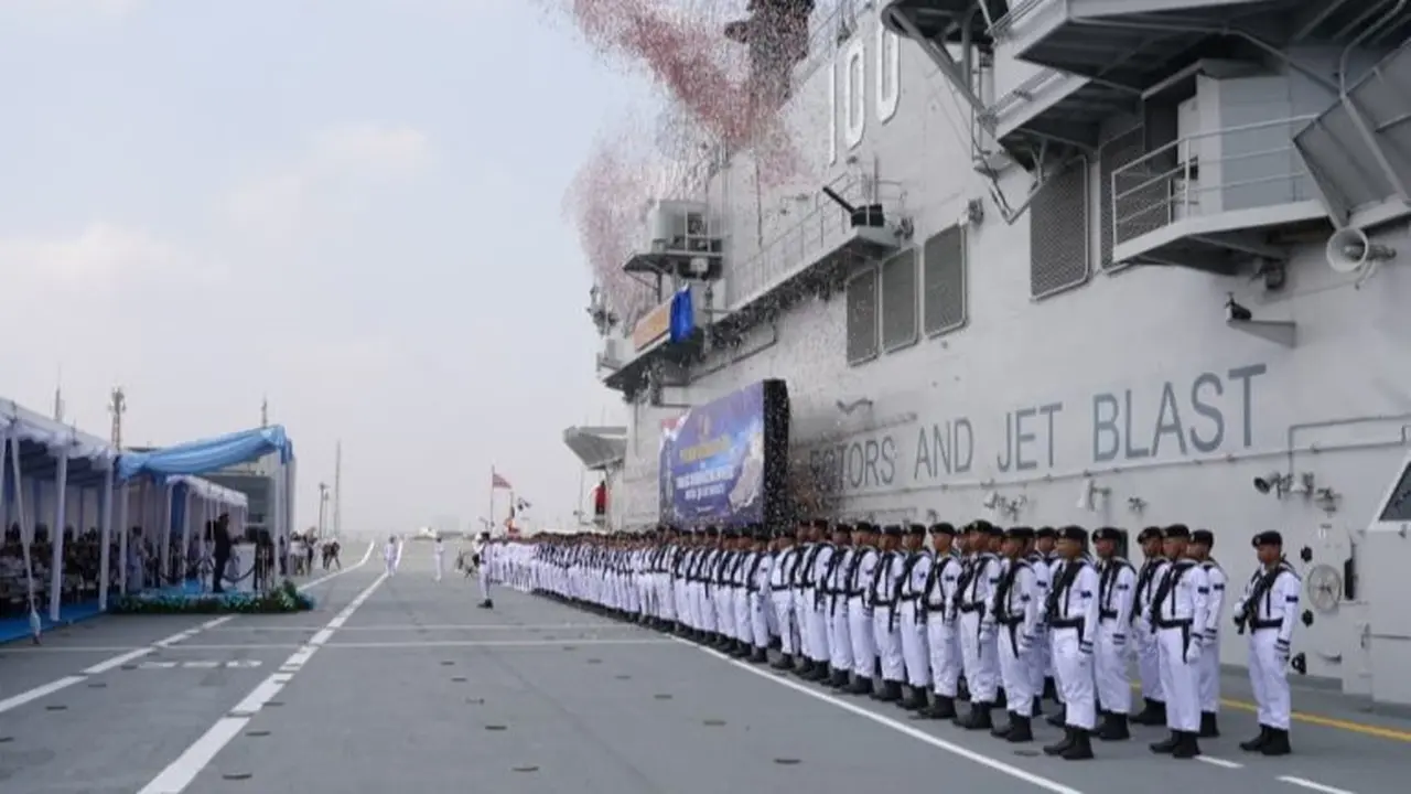 KRI Sriwijaya-100 di Tanjung Priok, Jakarta Utara.