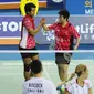 Ganda campuran Indonesia Tontowi Ahmad/Liliyana Natsir lolos ke final Korea Open Super Series di Seoul, Korea, Sabtu (19/9/2015). (Liputan6.com/Humas PP PBSI)