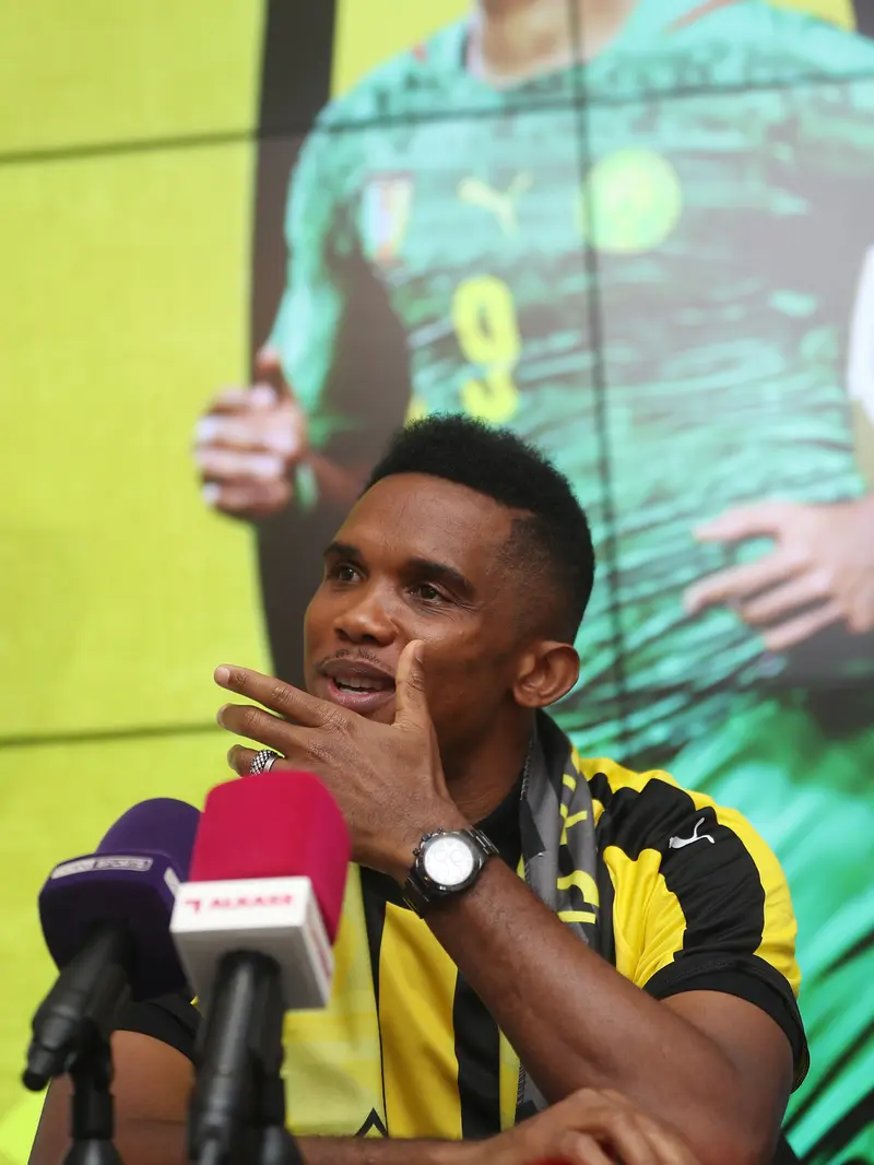 Eks Striker Tajam Barcelona Samuel Eto'o Berlabuh ke Qatar SC