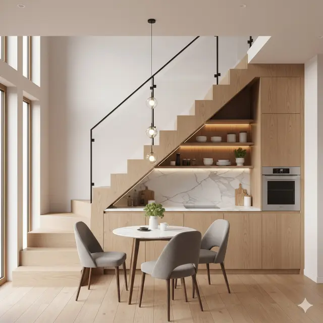 Model Dapur Minimalis Bawah Tangga