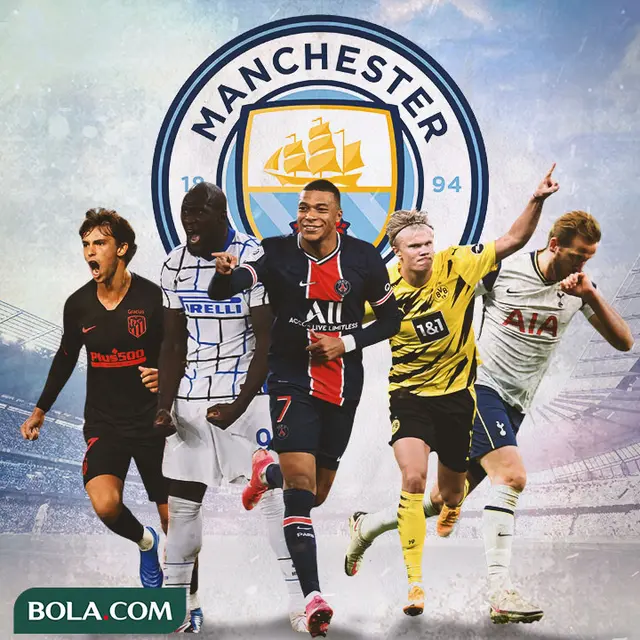 Manchester City - 5 Pemain Kandidat Pengganti Sergio Aguero