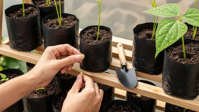 Proses Penanaman Kacang Panjang.