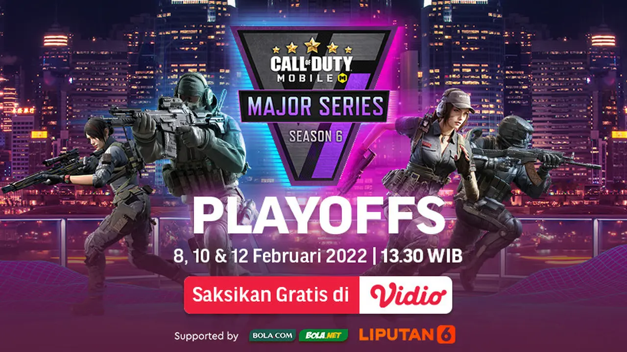 Link Live Streaming Call of Duty Mobile Major Series Season 6 di Vidio Pekan Ini, 8-12 Februari 2022