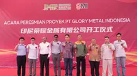 Groundbreaking pembangunan pabrik GMI di kawasanPTIndonesia Morowali Industrial Park (IMIP) ,pada Jumat (09/08/2024). (dok IMIP)