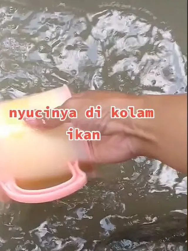 Wanita Ini Cuci Piring di Rumah Mertua Pakai Air Kolam Ikan, Alasannya Miris