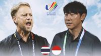 SEA Games - Duel Pelatih - Thailand Vs Timnas Indonesia U-23 (Bola.com/Adreanus Titus)