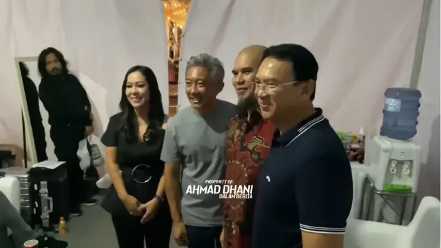 7 Momen Pertemuan Ahmad Dhani dan Ahok, Jumpa di Balik Panggung Konser Dewa 19