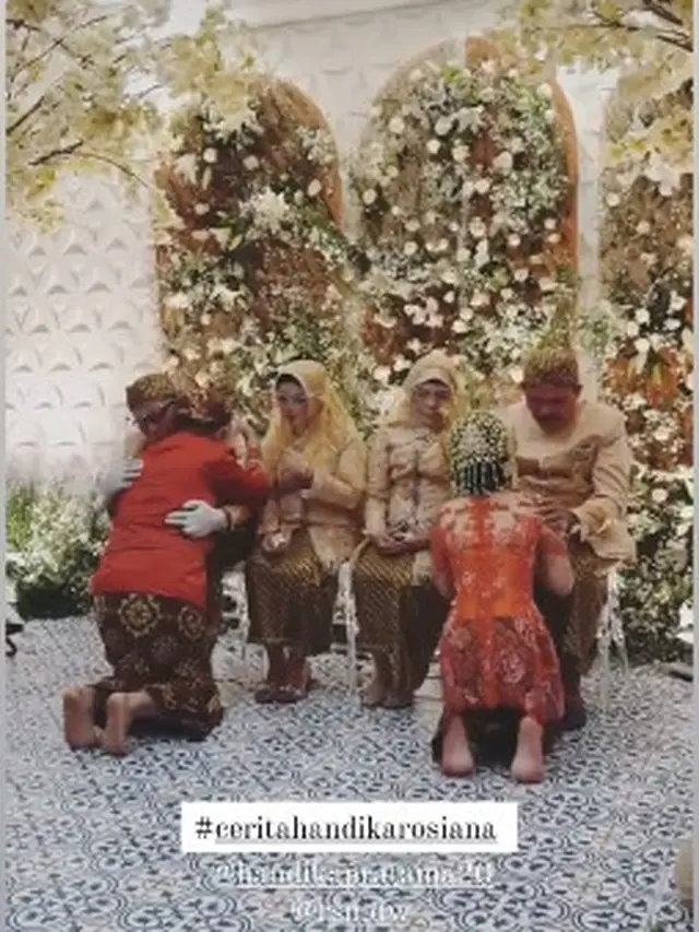 6 Momen Pernikahan Handika Pratama dan Rosiana Dewi, Digelar Adat Sunda dan Minang