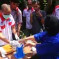 Badan Narkotika Nasional (BNN) Provinsi Jawa Barat memusnahkan 745,6 gram sabu. (Liputan6.com/Okan Firdaus)