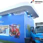 Pertamina memberikan kemudahan kepada konsumen yang tengah melakukan perjalanan mudik dengan menghadirkan layanan Serambi My Pertamina di Rest Area Tol Jakarta Cikampek (Japek) KM57. (Dok. Pertamina)