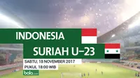 Persahabatan Indonesia Vs Suriah U23_3 (Bola.com/Adreanus Titus)