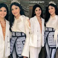Pesona Erina Gudono Kembali Pakai Mahkota Putri Indonesia Yogyakarta 2022, credit: Instagram @farhannisasm