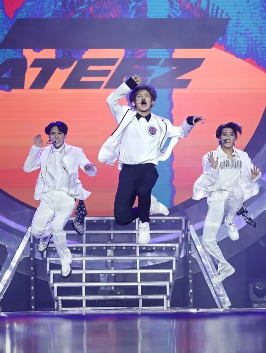 Ateez di Istora Senayan Jakarta, Jumat (20/9/2019). (Bambang E. Ros/Fimela.com)