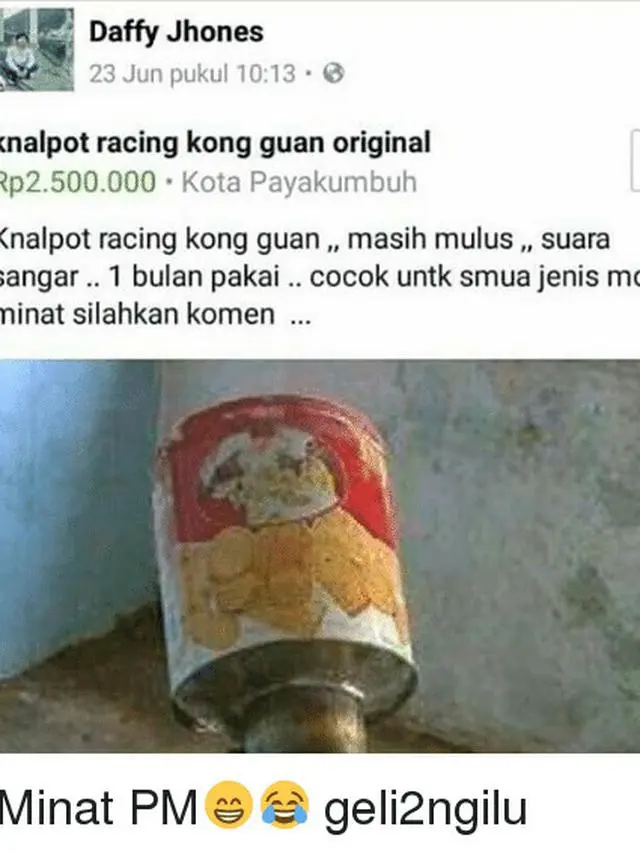 Kumpulan Potret Knalpot Berukuran Jumbo, Dijamin Bikin Sakit Telinga (ist)