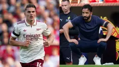 Pertandingan antara Manchester United melawan Arsenal menjadi ajang reuni bagi Viktor Gyokeres dan Ruben Amorim, Sabtu (17/08/2025) waktu setempat. (Foto Kolase: AP Photo)