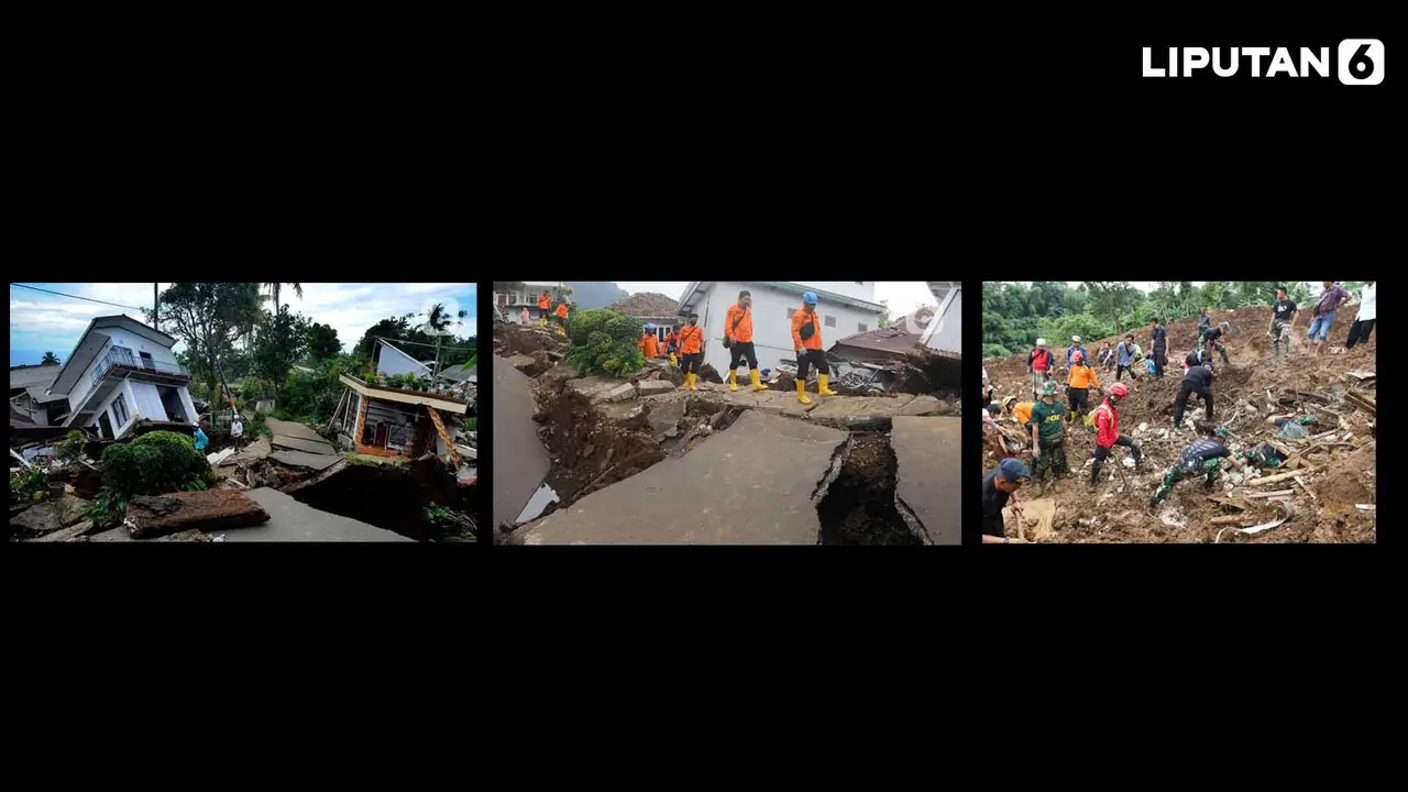 Banner Infografis Mewaspadai Bencana Lanjutan Longsor dan Banjir Bandang Usai Gempa Cianjur dan Ratusan Gempa Susulan