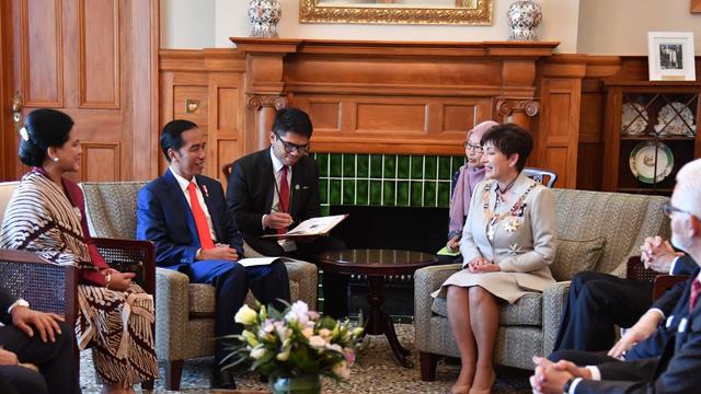 Presiden Jokowi bertemu Gubernur Jenderal Selandia Baru (Foto: Biro Pers Sekretariat Presiden)