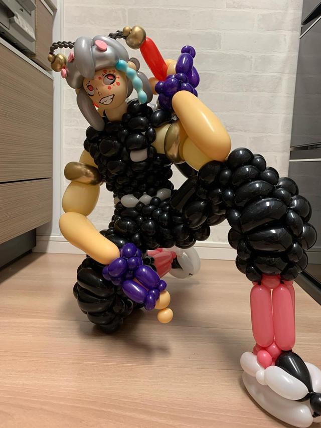 <span>6 Kreasi Seni Balon Karakter Anime Demon Slayer, Unik Banget (sumber: Instagram/balloonnaart)</span>
