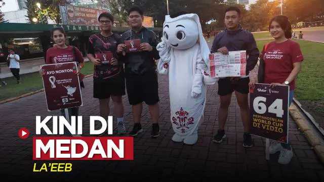 Berita video La'eeb kali ini menggaungkan semarak Piala Dunia 2022 di Kota Medan, Sumatera Utara.
