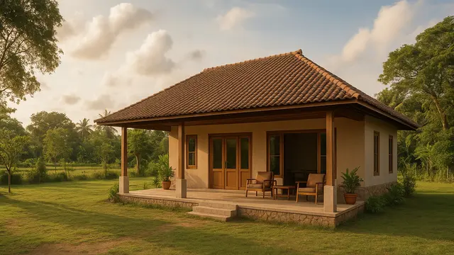 Konsep Rumah Sederhana Tapi Mewah di Kampung/via ChatGPT