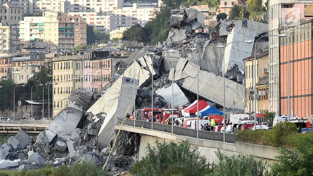 Tragedi Jembatan Runtuh di Italia
